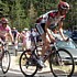 Frank Schleck führt das Feld an bei der 13. Etappe des Giro d'Italia 2005